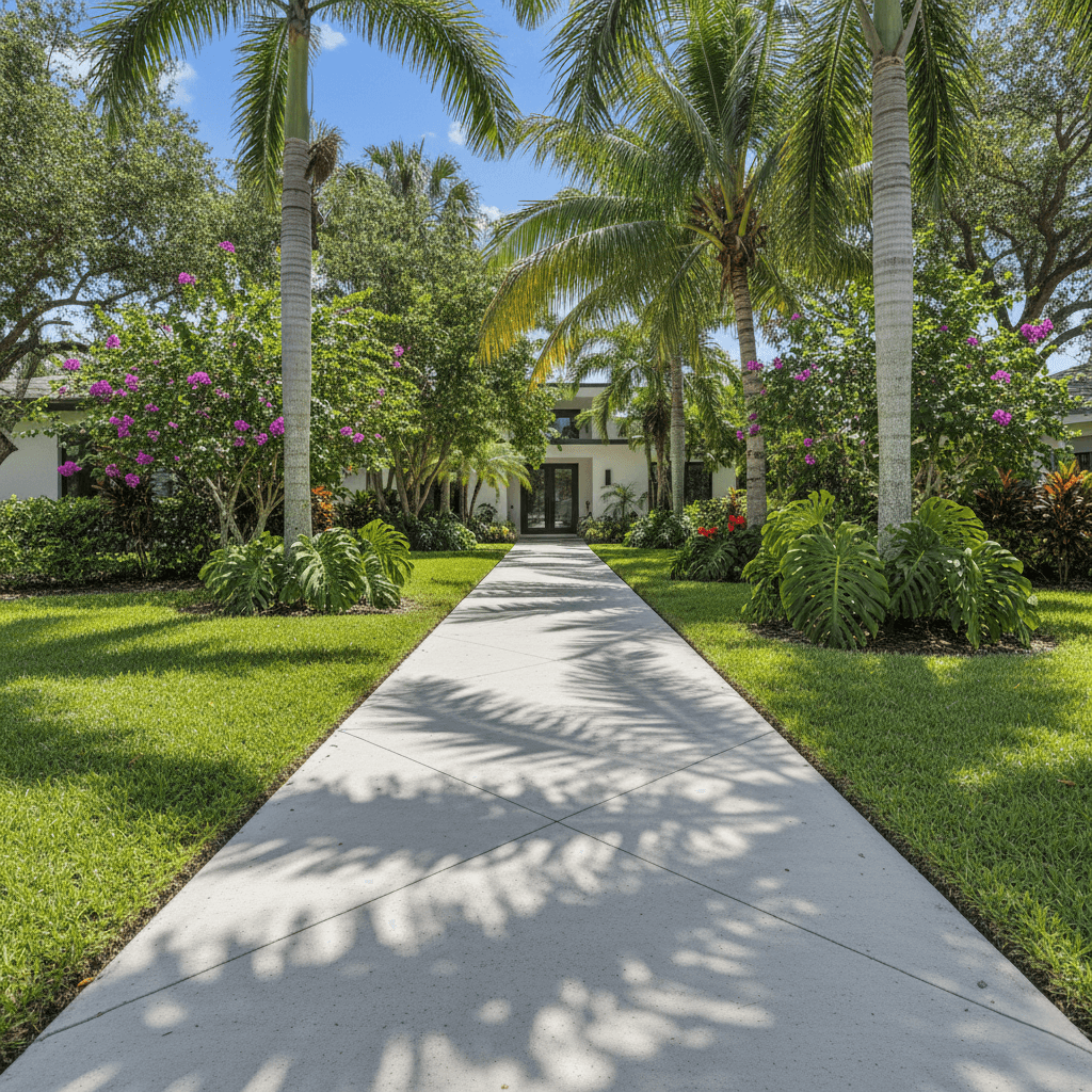 concrete walkway miami gardens