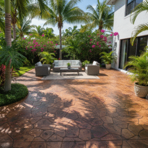 stamped concrete patio miami gardens