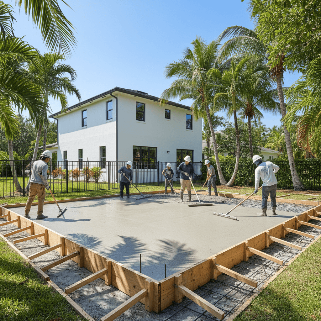 concrete slab miami gardens