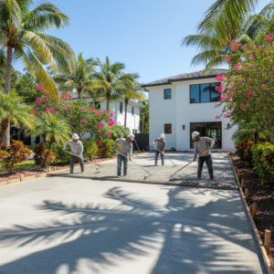 pouring concrete miami gardens